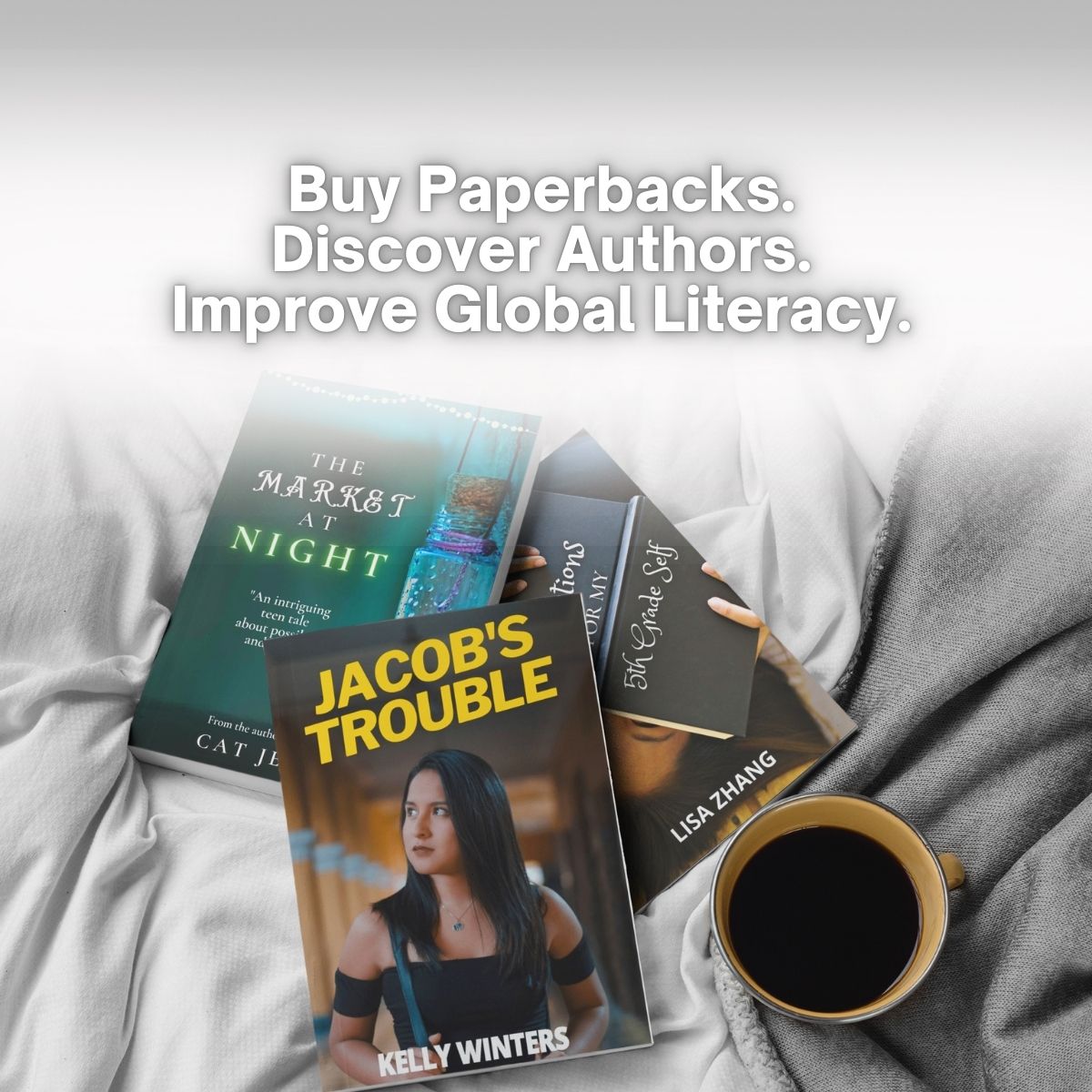Buy Paperbacks. Discover Authors. Improve Global Literacy